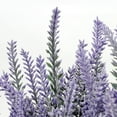 thumbnail image 6 of Lavender Artificial Flowers Potted Fake Lavender Plant in Rustic Metal Pot Faux Plants Purple Home Decor, 6 of 7