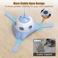 thumbnail image 4 of 3 In 1 Fully Automatic Cat Toy Interactive Cat Toys for Indoor Cats, Motion Activate Automatic Cat Toys, Hunting Chase Hide and Seek Game, Plush Rat Tail & Whack A Mole & Rotating Feather Wand, 4 of 8