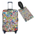 thumbnail image 1 of Anime Cartoon Pokemon Pikachu (5) Travel Suitcase Protector Elastic Washable Protective Baggage Covers With Concealed Zipper For 29-32 Inch Suitcase - XL, 1 of 5