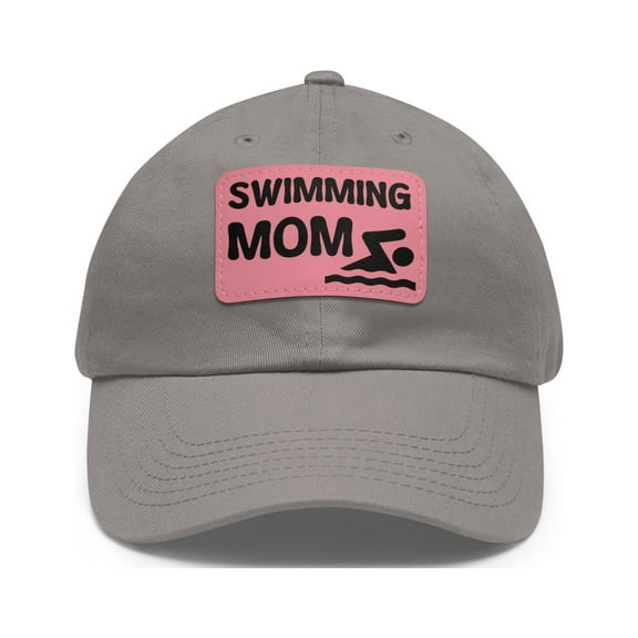 Swimming Mom Hat Cap Strap Back Dad Hat With Patch High School College Mom
