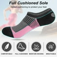 thumbnail image 2 of Loritta 12 Pairs No Show Socks Womens Low Cut Athletic Running Cushioned Invisible Non Slip Socks, Size 6-8, 2 of 6