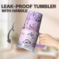 thumbnail image 5 of 20OZ Insulated Purple Butterfly Coffee Mug with Handle Stainless Steel Travel Tumbler Gift for Women Girls on Birthday Christmas Home Office Commute, 5 of 6