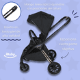 thumbnail image 3 of Capri DLX travel system mango ajustable +portabebé autoasiento negro, 3 of 9