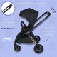 thumbnail image 3 of Capri DLX travel system mango ajustable +portabebé autoasiento negro, 3 of 9
