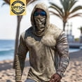 thumbnail image 4 of BRGZLK Sun Jacket for Men with Face Mask 2026 Summer Casual Long Sleeve UPF 50 + Sun Protection Breathable Comfortable Outdoor Hiking Shirt Camouflage D M, 4 of 6