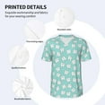 thumbnail image 3 of Lsque Cartoon Teeth1 Pattern Mens Polo Golf Shirts Funny Graphics Shorts Sleeve Button Shirts Baseball T-shirt-3X-Large, 3 of 7
