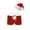 A Red, variant on iiniim Men's Christmas Holiday Santa Claus Boxer Shorts with Xmas Hat A Red S