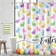 thumbnail image 5 of Cortina de Baño de Pascua, Sin Taladros, con 12 Ganchos, 5 of 6