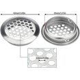 thumbnail image 2 of 30 Pcs Air Vent Hole Stainless Steel Ventilation Louver Round Air Vent Louver, 2 of 5