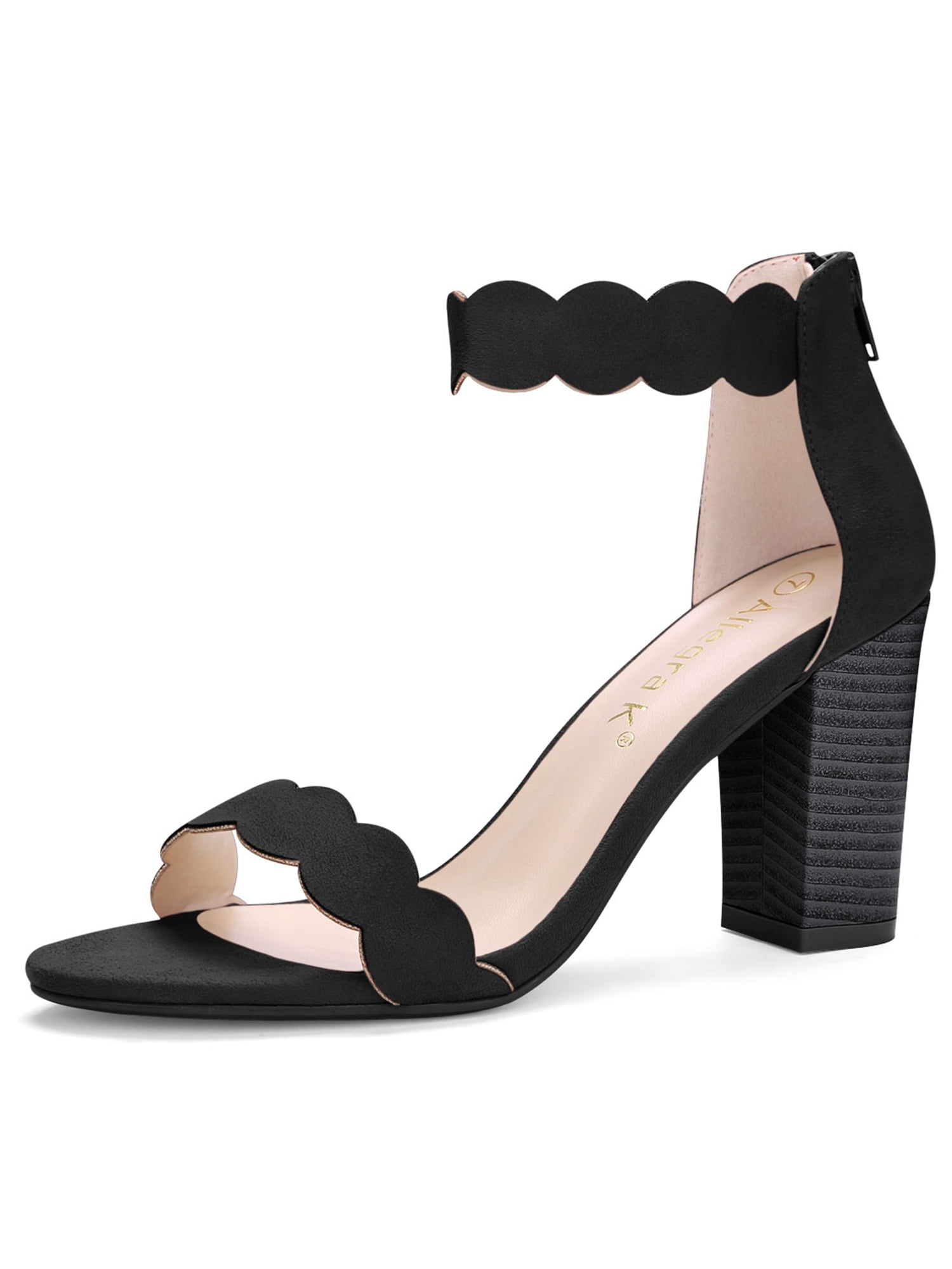 black square toe knotted lace up block sandals