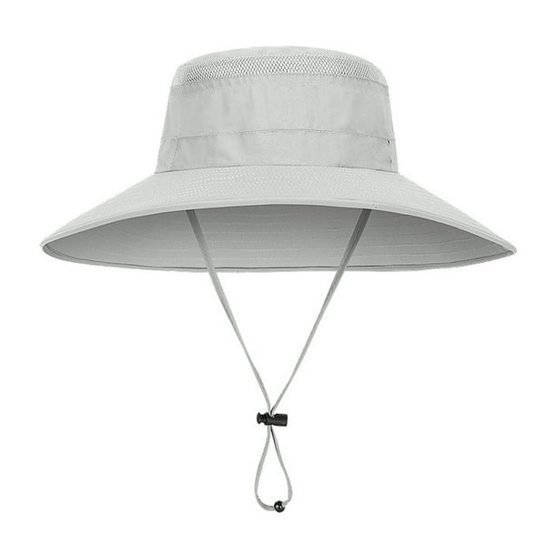 Sombrero de pescador con protección solar de verano de 60 cm de circunferencia, para hombre, para exteriores, impermeable y transpirable