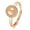 Copper Plating Rose Gold, variant on Opal Adjustable Spinning Ring Copper Plated Geometric Fidget Stress Relief Jewelry For Women Everyday Wear Now