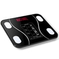 thumbnail image 3 of Battery-Powered Smart Body Fat Scale with Bluetooth & APP Sync, Black Tempered Glass Digital Weighing Scale for Home Use, 0.2-180kg Capacity, LED Display, Temperature Function, Includes 2 AAA, 3 of 6