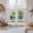 Gray, variant on Hello Spring Kitchen Curtain for Berdoom Living Room Cafe 45 Inch Length, Easter Flowers Green Truck Vintage Floral Grey Tiers Curtains Light Filtering Drapes Window Treatment 2 Panels 52"Wx45"L