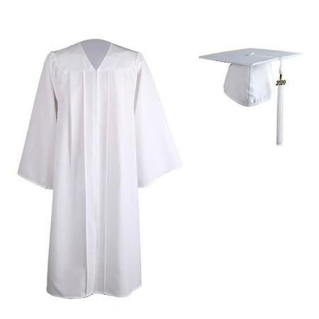 Adult Zip Closure University Academic Graduation Gown Robe Mortarboard ...