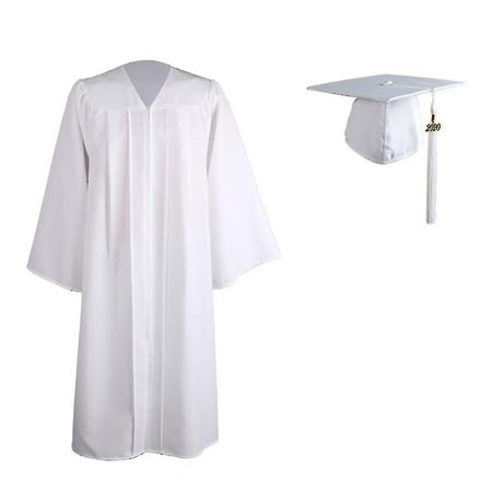 Adult Zip Closure University Academic Graduation Gown Robe Mortarboard