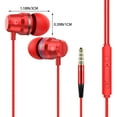thumbnail image 2 of Wired Earphones with Microphone for iOS and Android Stereo Bass Rich, 2 of 8