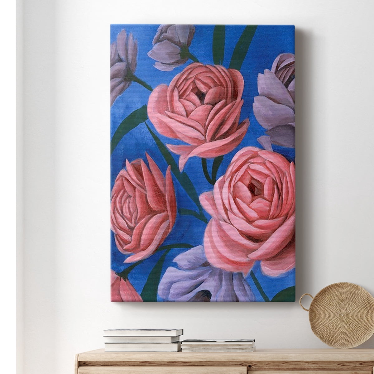 Layered Petals I Premium Gallery Wrapped Canvas - Ready to Hang