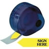 Redi-Tag, RTG81014, Sign Here Removable Flags In Dispenser, 120 / Pack, Yellow