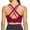 Wine, variant on Sports Bra for Women High Support,Molded Cup Strappy Running High Impact Sports Bras for Women, Limited Time, Under 10 Dollars