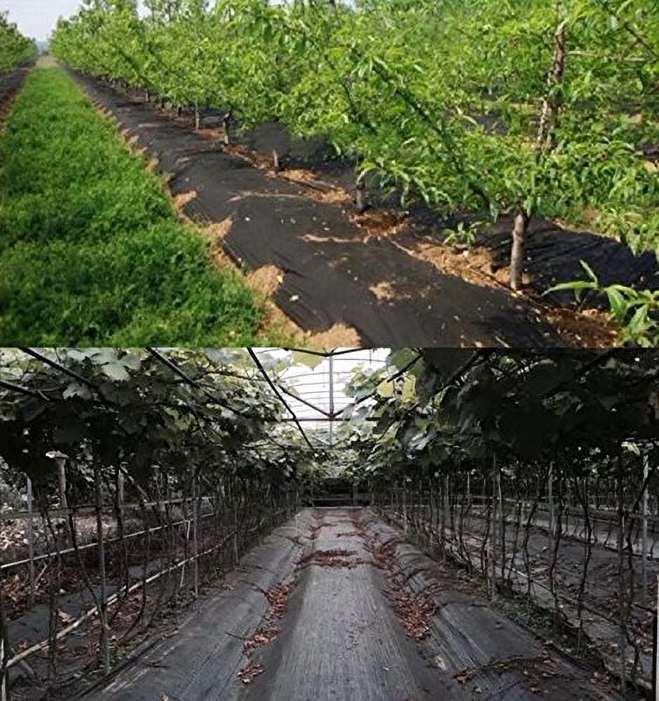 Agfabric Landscape Fabric Weed Barrier Ground Cover Garden Mats for Weeds Block in Raised Garden Bed, 5 Ft X 300 Ft