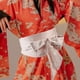 thumbnail image 5 of Cinturón de estilo japonés con bordado de tela vintage, ancho para mujer y niña., 5 of 5