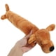 thumbnail image 2 of Juguetes de peluche para mascotas, juguetes para masticar perros, cachorros, gatos, morder, sonido, juguetes chirriantes, diseño de perro salchicha de dibujos animados (amarillo), 2 of 6