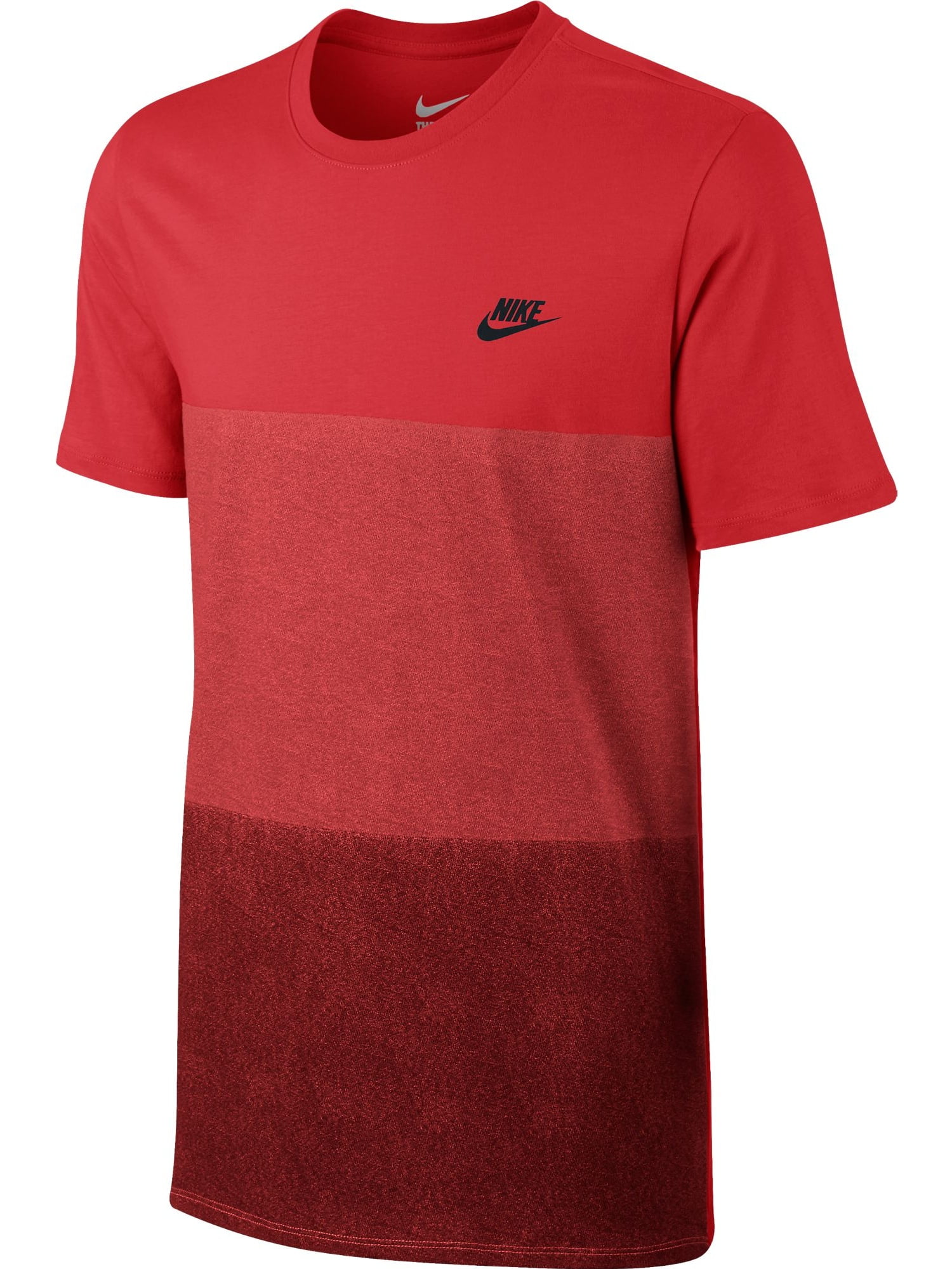 Nike Tonal Colorblock Men's T-Shirt Light Crimson/University Red 779818 ...