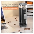 thumbnail image 2 of Petite Cafetière Portative Cafetière Électrique à Capsules Machine à Café Portative Compatible avec Poudre de Café et Capsule de Café, VR, Randonnée, Bureau, 2 of 6
