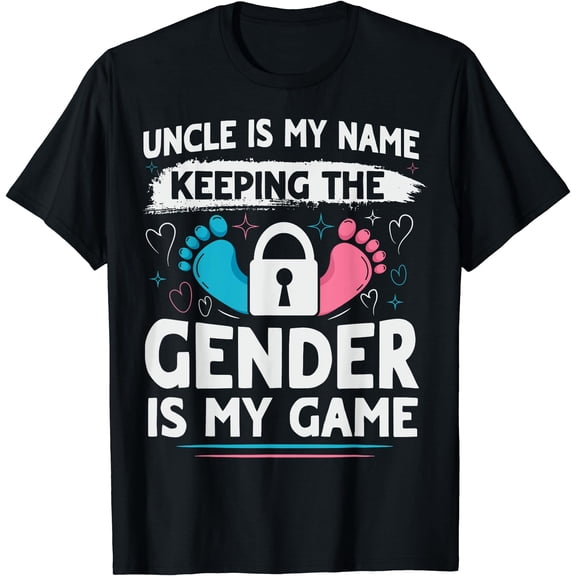 Fun Keeper of the Gender Uncle T-Shirt for Reveal Party Surprise