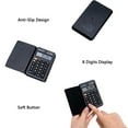 thumbnail image 6 of tooloflife Premium Mini Pocket Calculator with Leather Cover for Basics Budgeting Business Working Black, 6 of 8