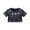 573Black2048, variant on Kids Girls Grid Glitter Short Sleeve Crop Tops For Stage O-Neck Performance Casual Wear Back To School Stylish Blouses