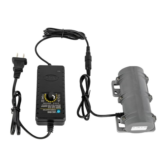 Miumaeov Vibration Motor, 24V DC Strong Vibrating Motor w/Adapter Industry Vibrator Rotary Speed Sieve Vibration Motor