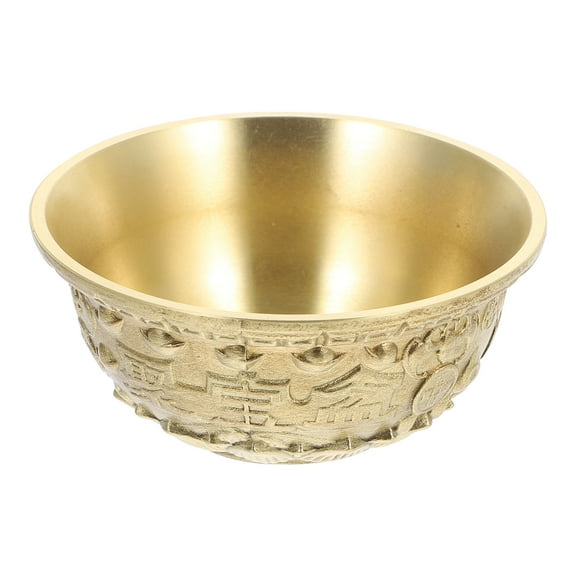 unbranded Cornucopia Ornament Gold Wall Decor Hammered Bowl Big Decoration Office Golden