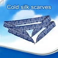 thumbnail image 4 of 5 Pieces Cooling Neck Wraps, Ice Cooling Scarf Water Soaking Wraps for Neck Bandana Wrap Headband for Women Men, Cooling Headband for Hiking Camping Outdoor Hot Summer, 4 of 8