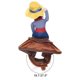 thumbnail image 1 of Disfraz de jinete de vaquero para perros, ropa estilo caballero con muñeca y sombrero para el día de Halloween, disfraz de mascota (m) azul, 1 of 5