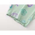 thumbnail image 6 of Beezizac Baby/Toddler Girl Pajamas Summer Cute Mermaid's Dream Sleep Short Sleeves Set Soft Outfit Kid Pjs Size 4T, 6 of 6