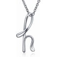 thumbnail image 1 of Personalize ABC Script Letter Alphabet Pendant Initial Necklace For Teen Women 14K Gold Plated .925 Sterling Silver, 1 of 6