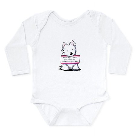 

CafePress - Vital Signs: SILENCE Long Sleeve Infant Bodysuit - Long Sleeve Cotton Baby Bodysuit