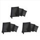 thumbnail image 1 of Bolsa de con Cremallera, Paquete de 9 ( / L), Organizador de Accesorios Cosmético de Maquillaje de Belleza, Artículos de Aseo de Viaje Bolsa de Almacenamiento, Negro, 1 of 5