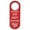 Red, variant on Double Sided Do Not Disturb/Welcome Knock/Out of Office/Quiet In a Meeting Sign Board Hotel Doorknob Hanger Hanging Sign, Double Sided Sign with Thank you Mark, 1Pc, Multicolor(Orange,8.8x3.3")