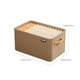 thumbnail image 3 of Caja de Almacenamiento de Ropa Plegable de Gran Capacidad | Cesta de Tela No Tejida Gruesa con Asa Reforzada | Organizador Gris Caqui para Guardar Ropa En La Puerta Del Armario | Cesto para Ropa Que, 3 of 6