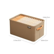 PRETXORVE Clothes Storage Box Thickened Fabric Storage Basket Foldable