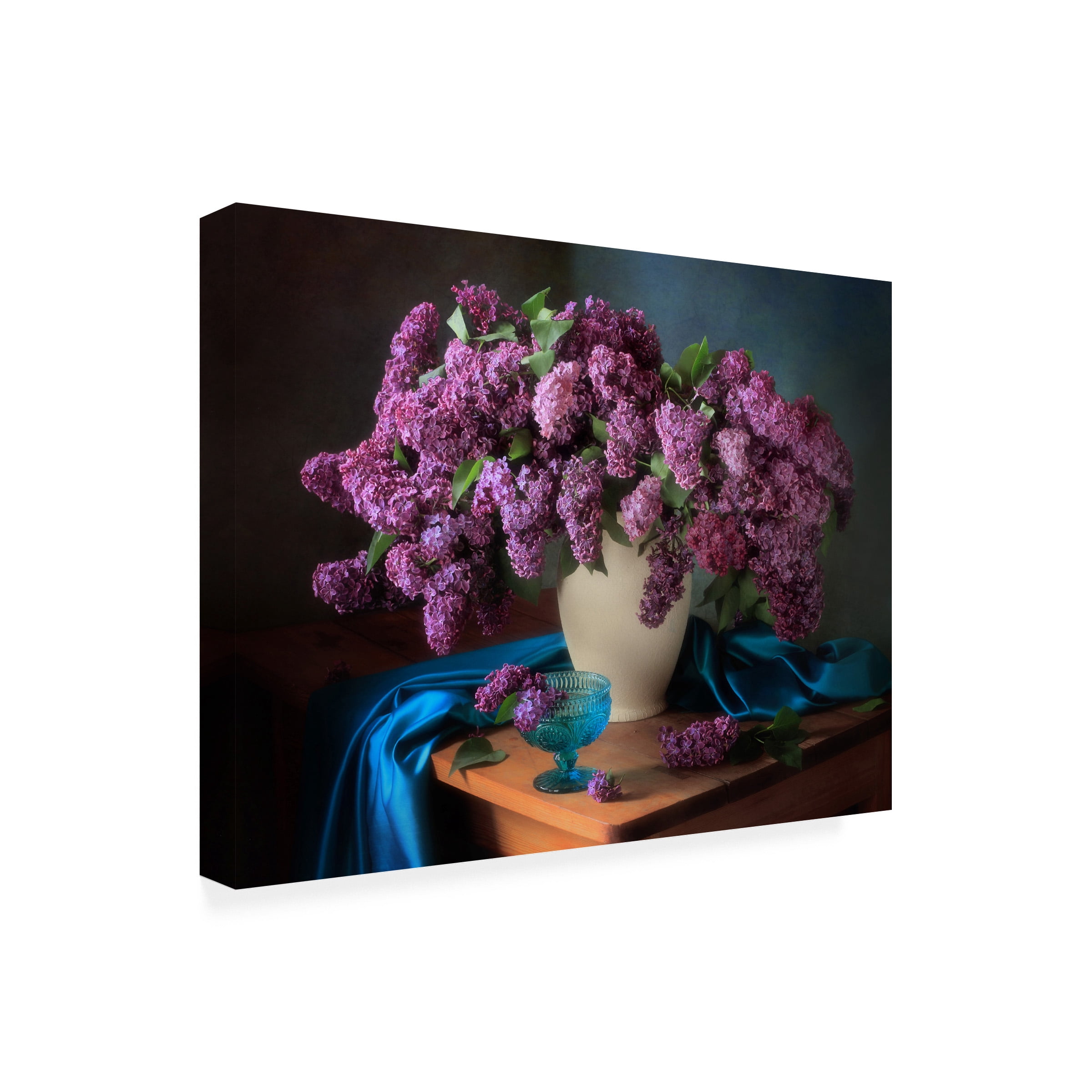 Tatyana Skorokhod 'Still Life With Fragrant Lilac' Canvas Art