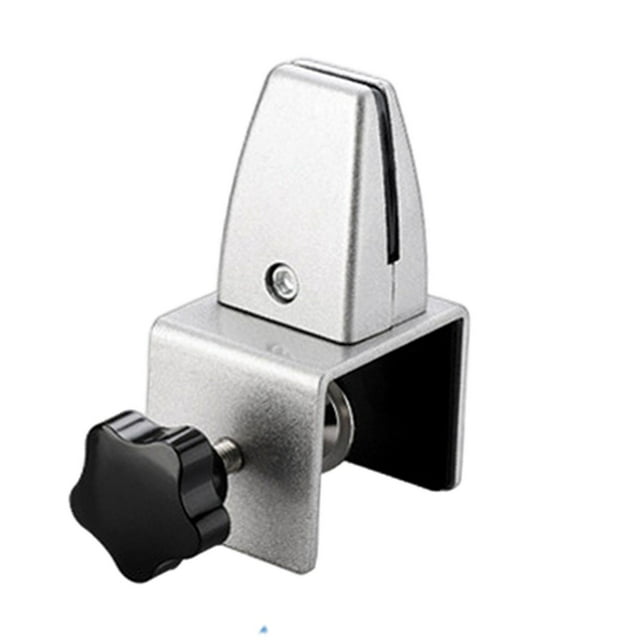 koolsoo Adjustable Office Table Partition Bracket Divider Glass Screen Pins Clamp Office Manual Silver