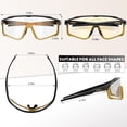 thumbnail image 4 of Gafas de Ciclismo KAPVOE con Lentes Fotocromáticos Transparente UV400 - K93, 4 of 6