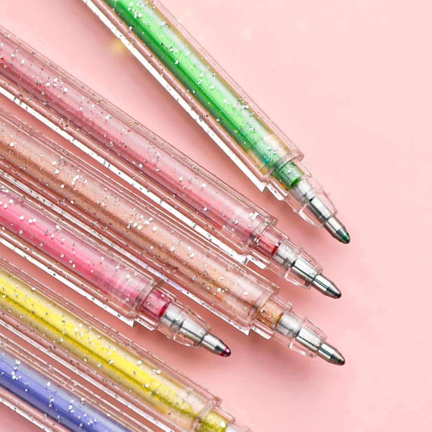 Implementarch Pens, Implementarch Glitter Gel Pen Set, Iridescent Glitters Gel Ink Pen Set, Gel Marker Set Colored Pen for Drawing 12PCS