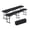 black, variant on Strundghti 6ft Portable Folding Benches with Carrying Handle & Security Lock – Heavy-Duty HDPE Seat Steel Legs, 600 lbs Capacity for Camping, Picnic, Sports & Outdoor Events, White