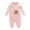 Pink, variant on Sngxgn Solid Short Sleeve Baby Girl Bodysuits Cotton Cartoon Baby Clothes Soft Outfits(Grey,73)