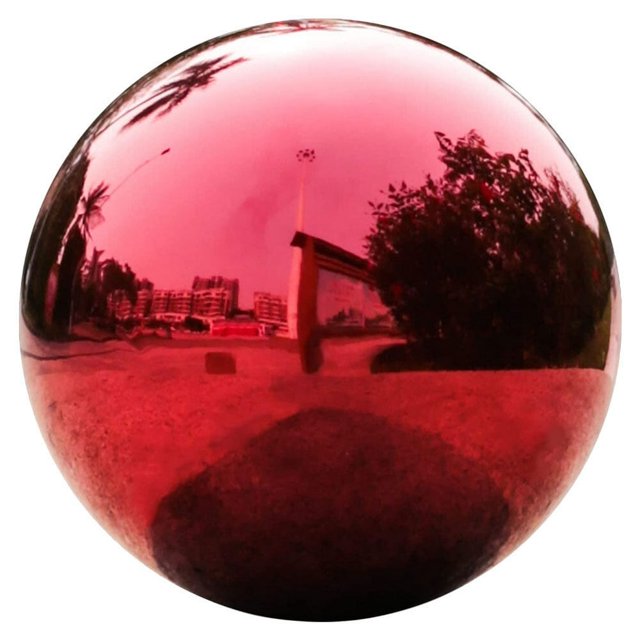 CUITING Boule de Vision Colorée Réfléchissante Boule de Vision Polie Décoration de Jardin Extérieur